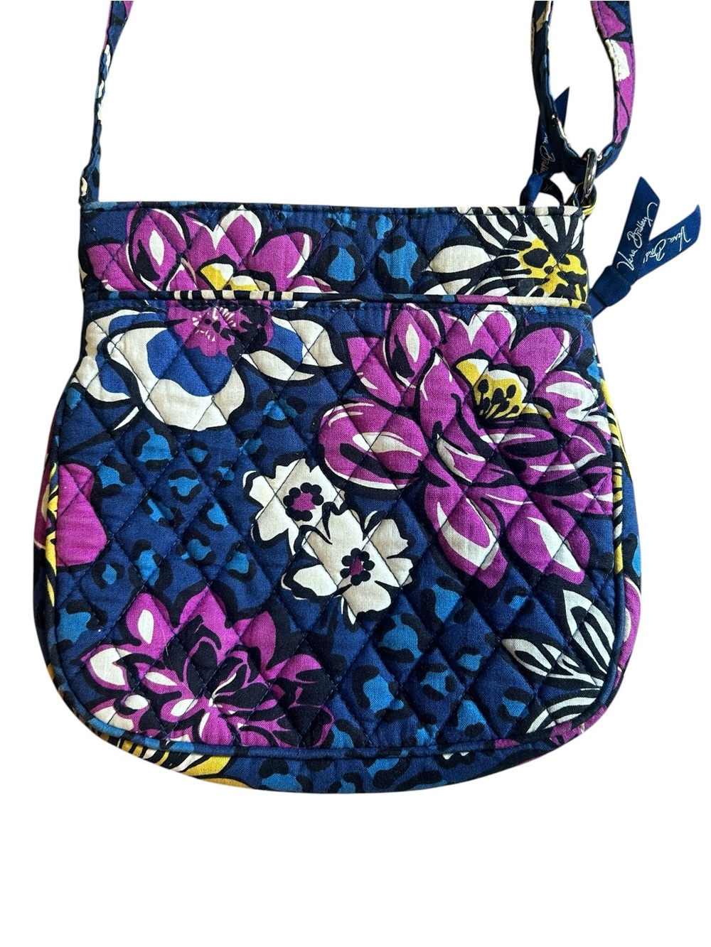 Vera Bradley African Violet Quilted Adjustable Crossbody Bag - Picture 4 of 16